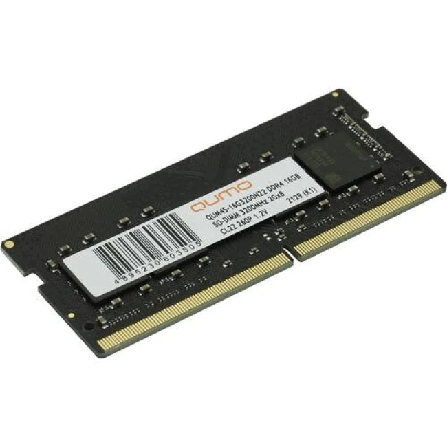 ОЗУ Qumo 16GB QUM4S-16G3200N22 SO-DIMM, DDR4, 16 Гб, 3200 МГц