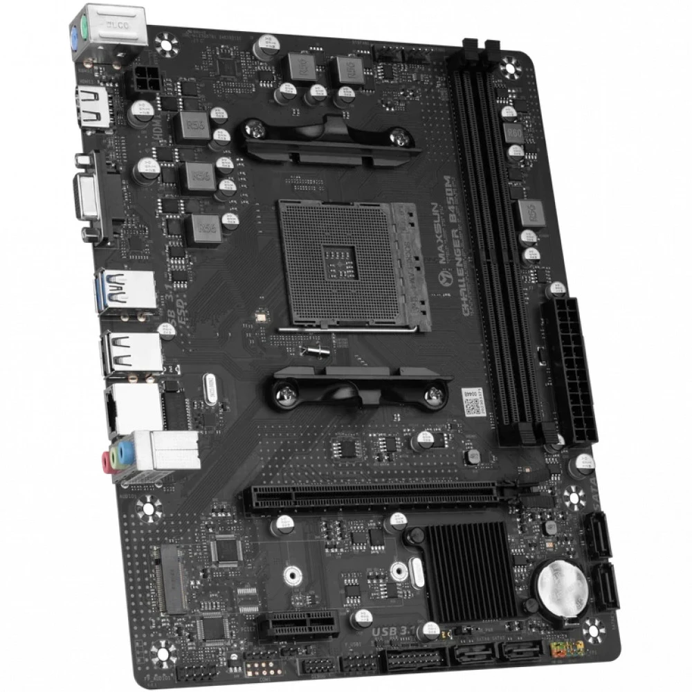 Материнская плата Maxsun Challenger B450M MS-Challenger B450M Micro-ATX, AMD AM4