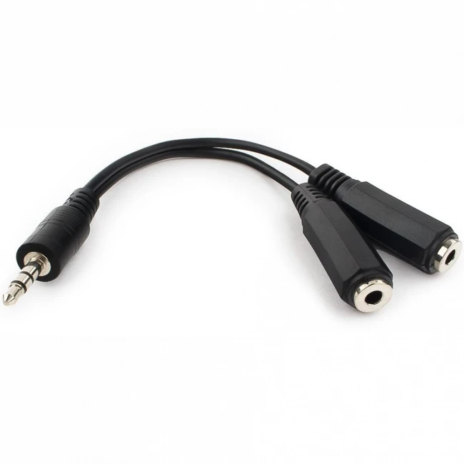Кабель интерфейсный Cablexpert CCA-415-0.1M MINI JACK 3.5 (input) - MINI JACK 3.5 (output) x2