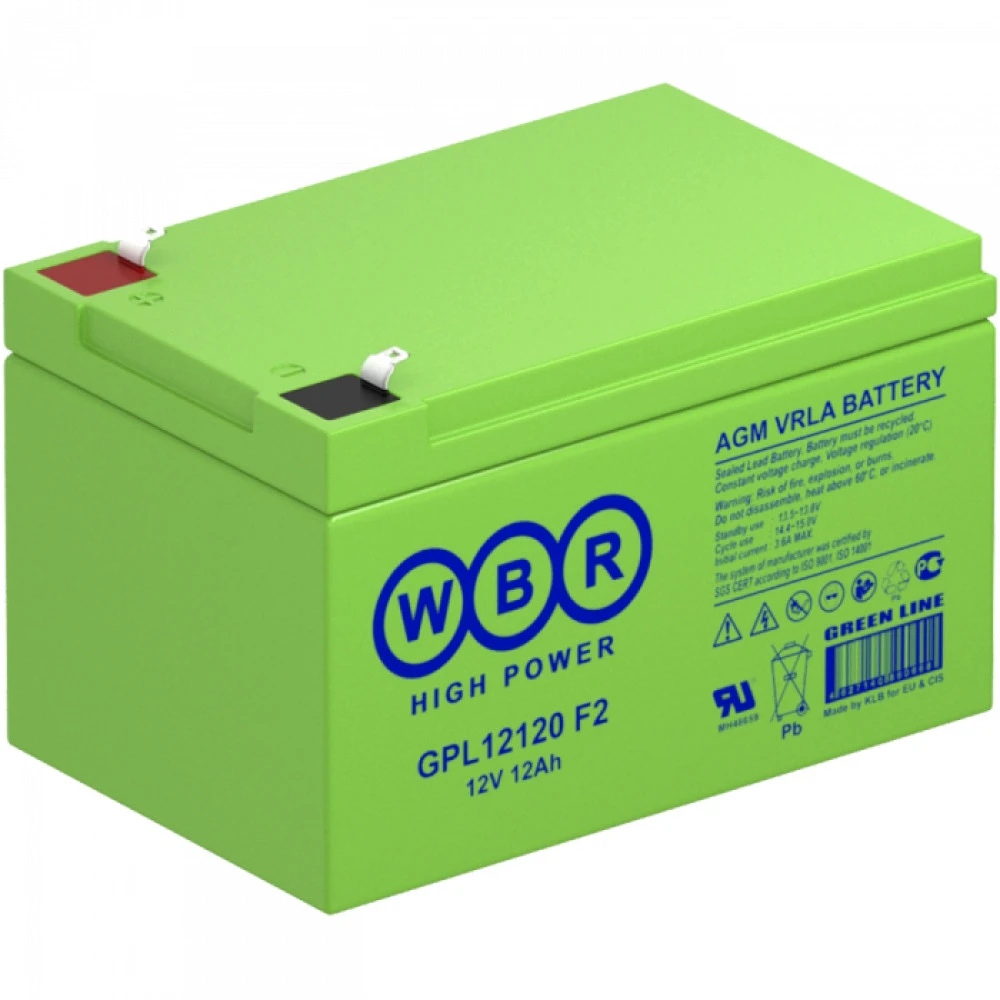 Сменные аккумуляторы АКБ для ИБП WBR GPL12120 F2 GPL12120 F2 WBR 12 В