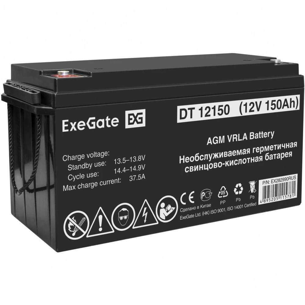 Сменные аккумуляторы АКБ для ИБП ExeGate DT 12150 EX282990RUS 12 В