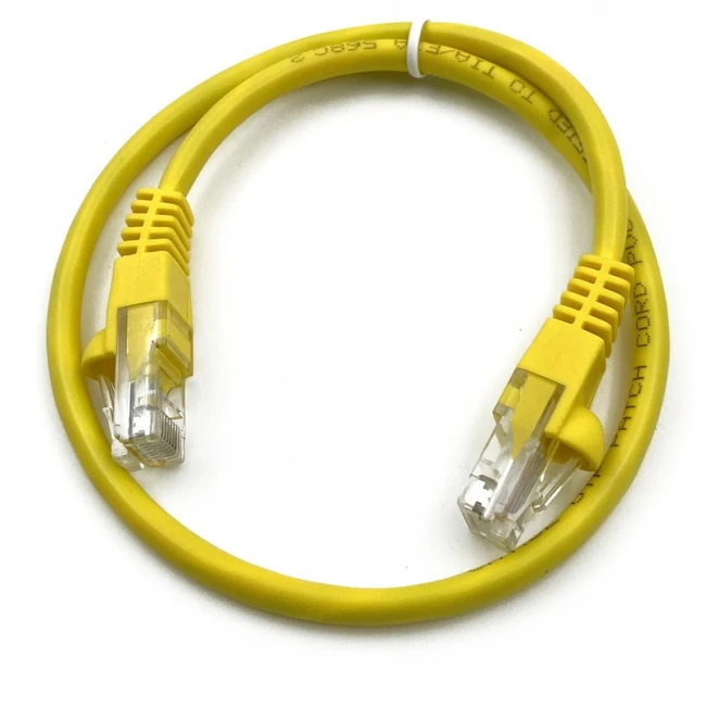 Патч-корд Buro UTP-5E-0,5M-Y