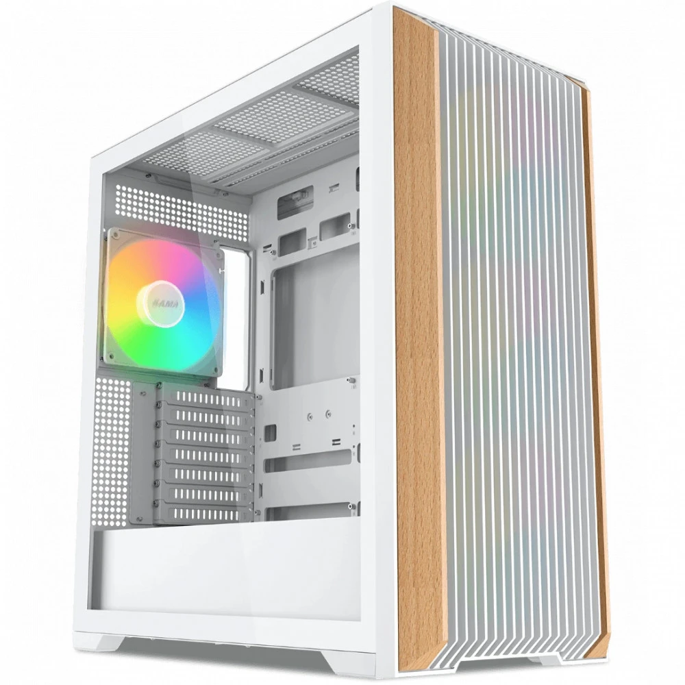 Корпус Sama Z60 White Z60-WHAWA4X1-GL Игровые, Mid-Tower