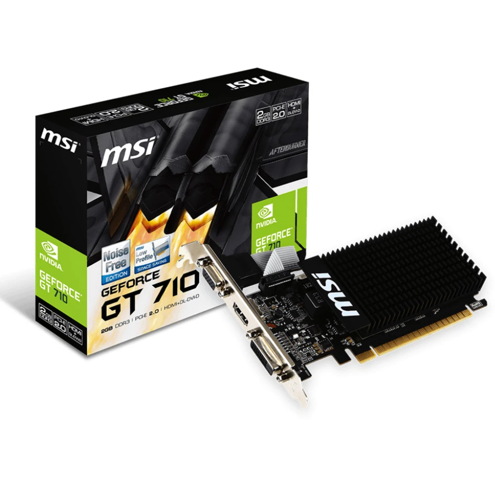 Видеокарта MSI GeForce GT 710 2GD3H LP 2 ГБ