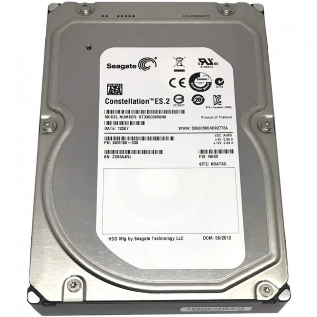 Серверный жесткий диск Seagate ST33000650NS 3,5 LFF, 3 ТБ, SATA