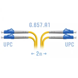 Оптический патч-корд SNR LC/UPC SM G.657.A1 Duplex 2 метра SNR-PC-LC/UPC-DPX-A-2m