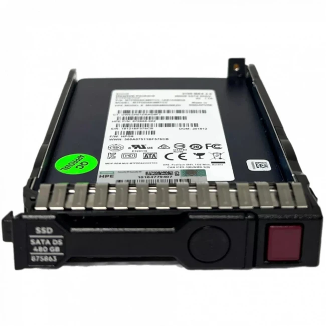 Серверный жесткий диск HPE 480GB SATA 6G SFF 875470-B21_REF 2,5 SFF, 480 ГБ, SATA