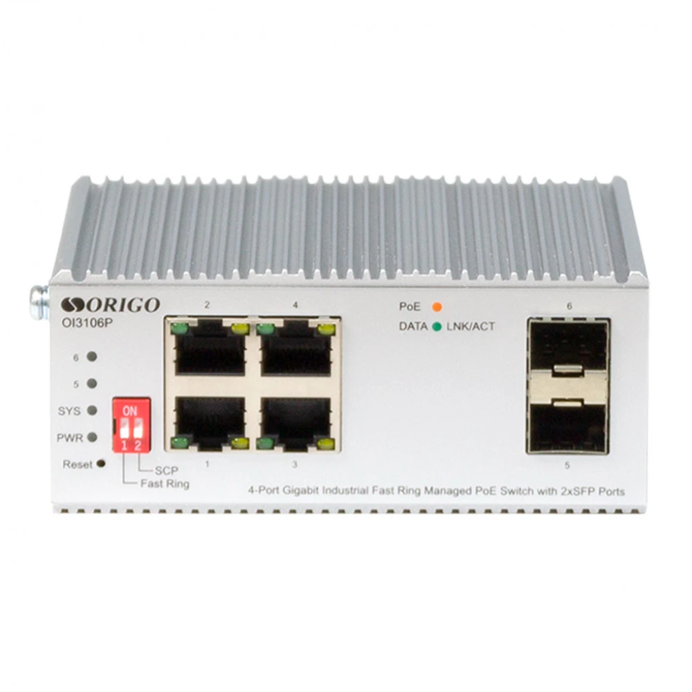 Коммутатор Origo OI3106P/60W/A1A 1000 Base-T (1000 мбит/с), 2 SFP порта