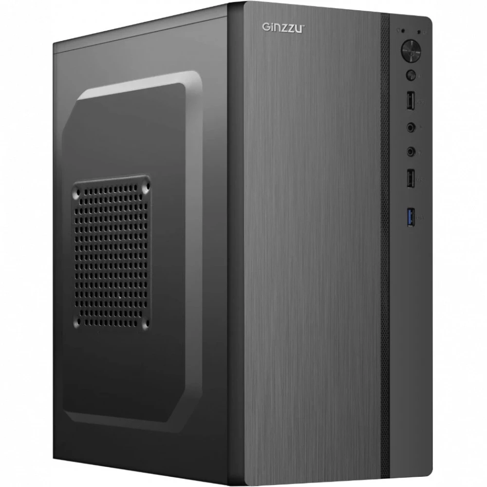 Корпус Ginzzu B200 Black Бюджетные, Mini-Tower