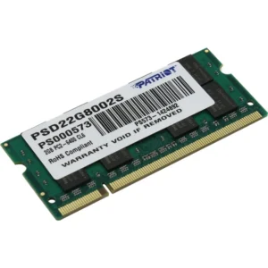 ОЗУ Patriot 2 Гб PSD22G8002S SO-DIMM, DDR2, 2 Гб, 800 МГц