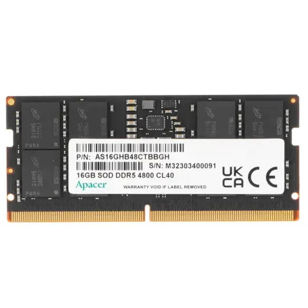 ОЗУ Apacer FS.16G2A.PTH SO-DIMM, DDR5, 16 Гб, 4800 МГц