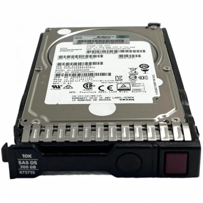 Серверный жесткий диск HPE 300GB SAS 12G 10K SFF 872475-B21 2,5 SFF, 300 ГБ, SAS
