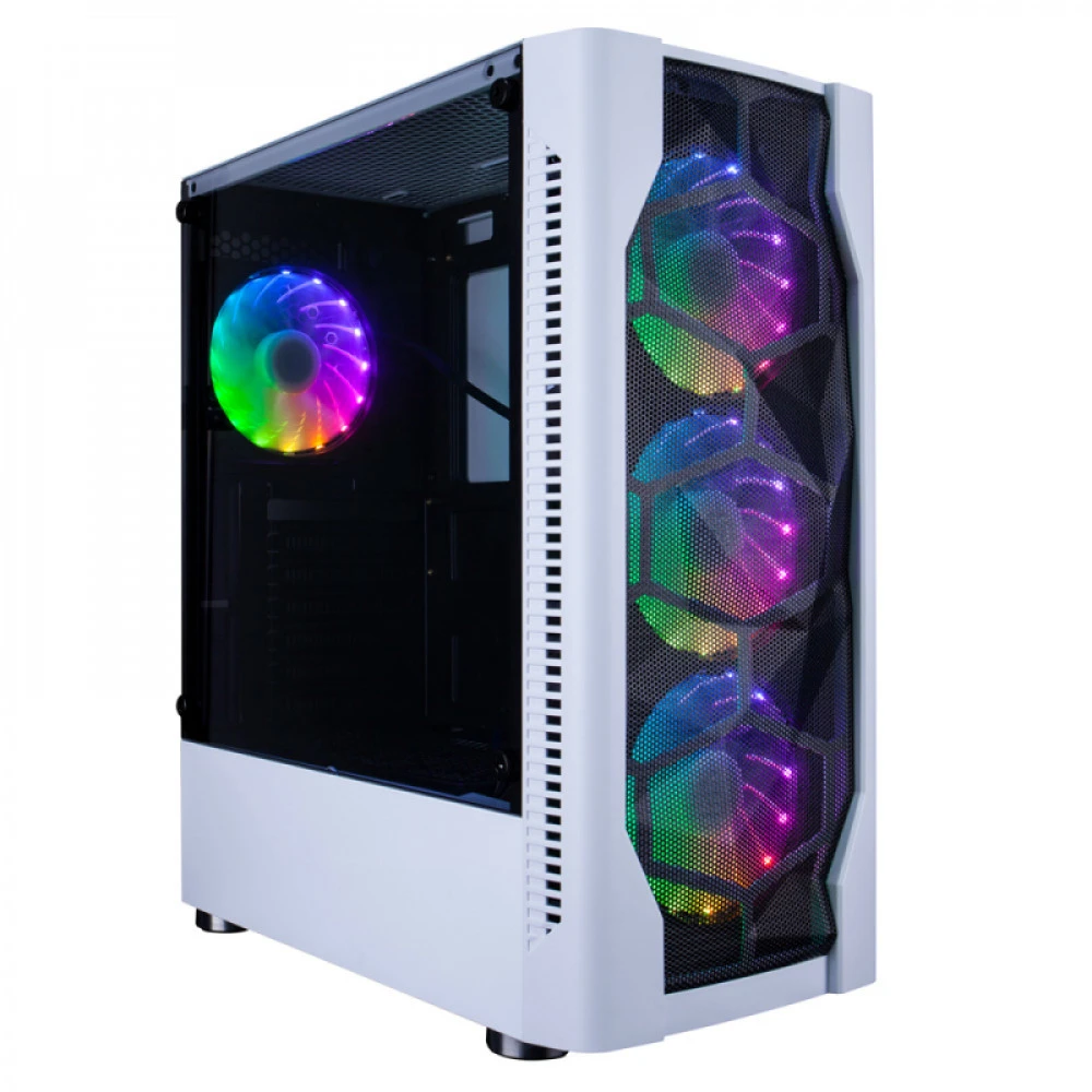 Корпус 1STPLAYER DK D4 Белый D4-WH-1F5MW-3F5SW Игровые, Mid-Tower