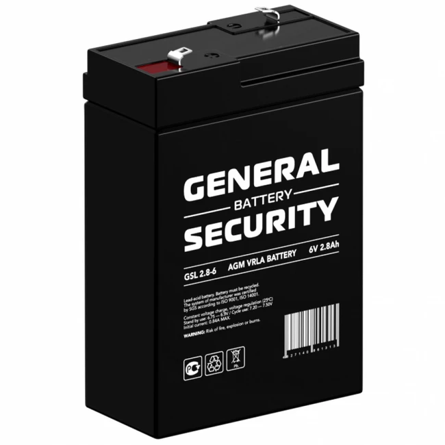 Сменные аккумуляторы АКБ для ИБП General Security GSL2.8-6 GENERAL SECURITY 6 В
