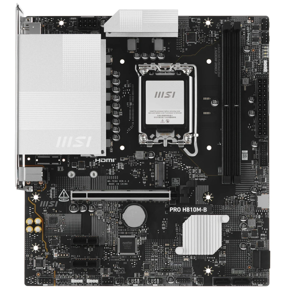 Материнская плата MSI PRO H810M-B Micro-ATX, LGA 1851