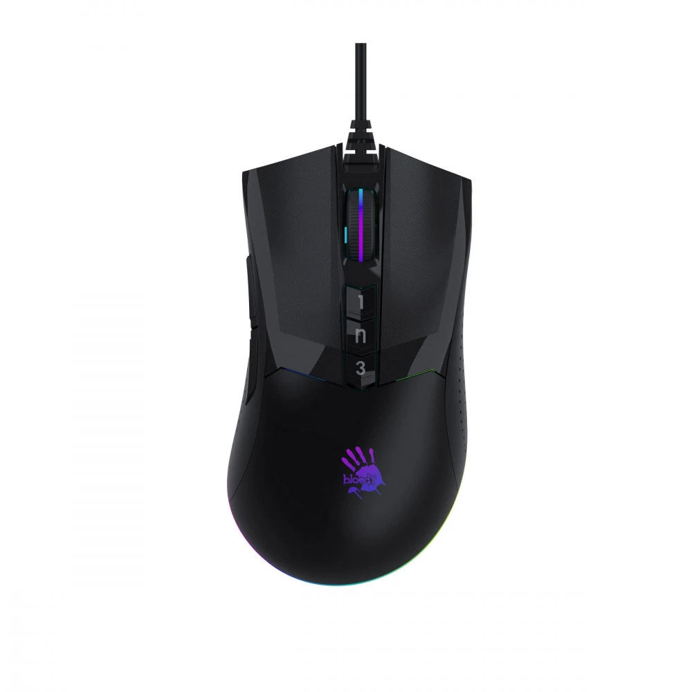 Мышь A4Tech W90 MAX/STONE BLACK ACTIVATED Игровые, Проводная
