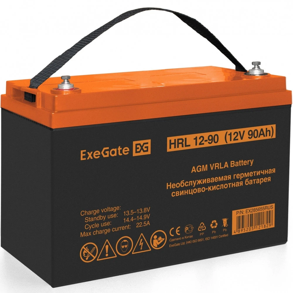 Сменные аккумуляторы АКБ для ИБП ExeGate HRL 12-90 EX285655RUS 12 В