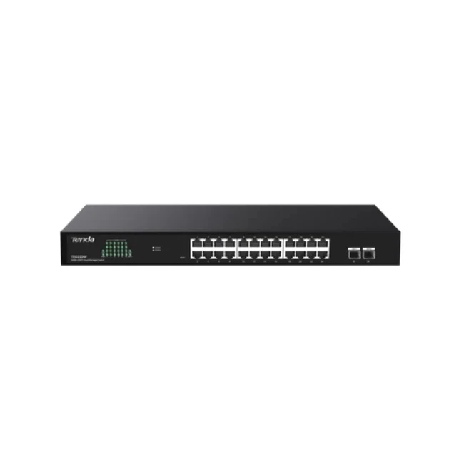 Коммутатор TENDA TEG2226F 1000 Base-T (1000 мбит/с), 2 SFP порта