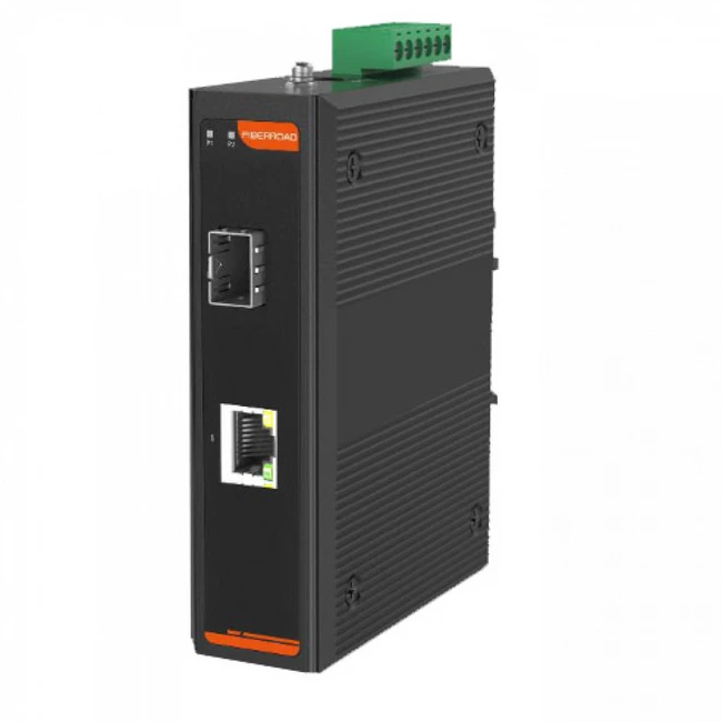 Медиаконвертор FIBERROAD неуправляемый IP40 промышленный FR-7N1101