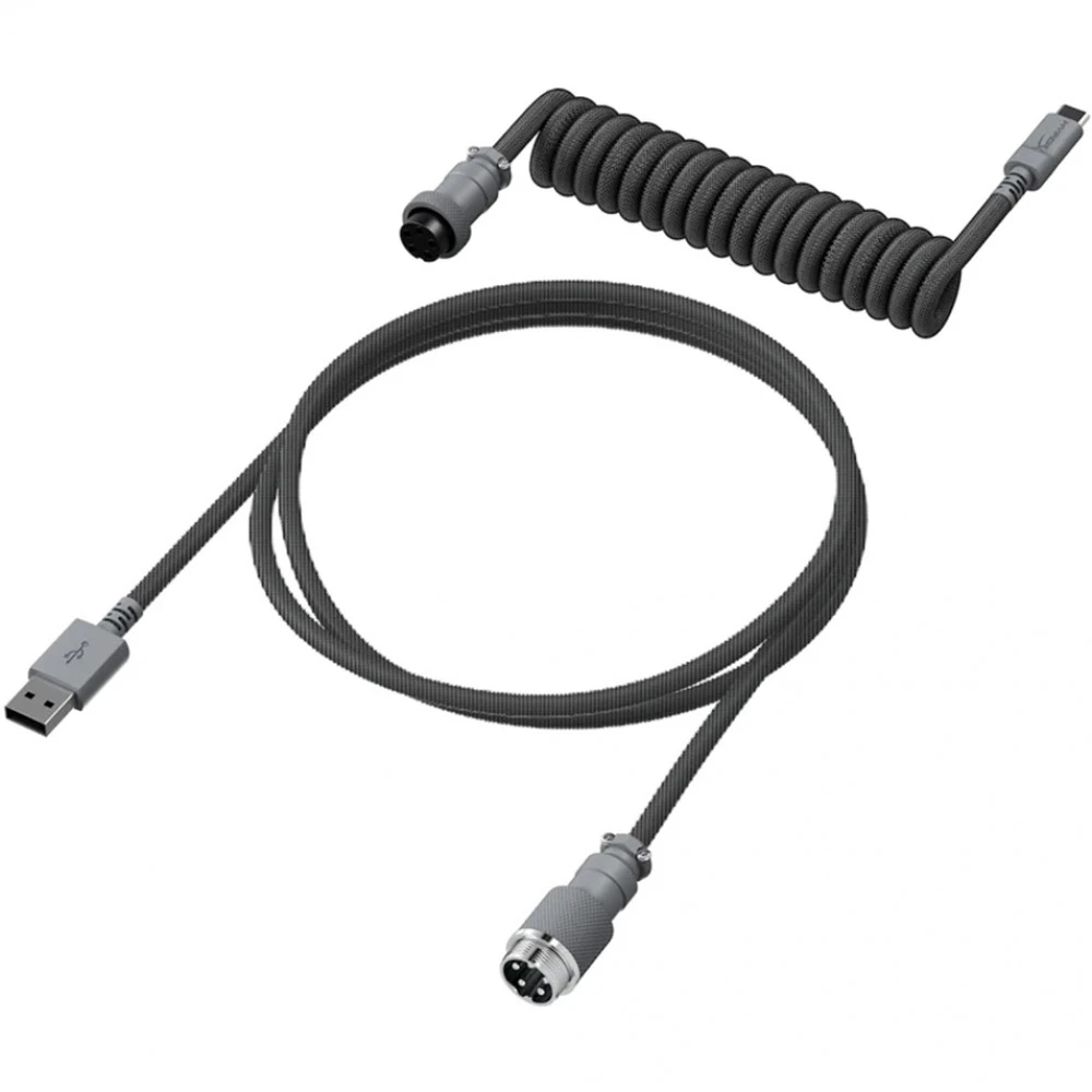 Аксессуар для ПК и Ноутбука HyperX Провод для механической клавиатуры USB-C Coiled Cable 6J679AA Провод для клавиатуры