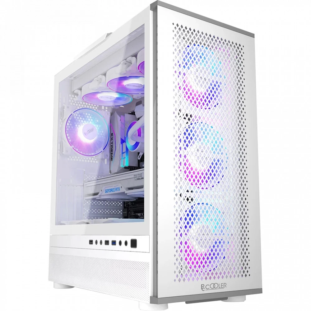 Корпус PCcooler MASTER ME200 MESH White MASTER ME200W MESH Игровые, Mid-Tower