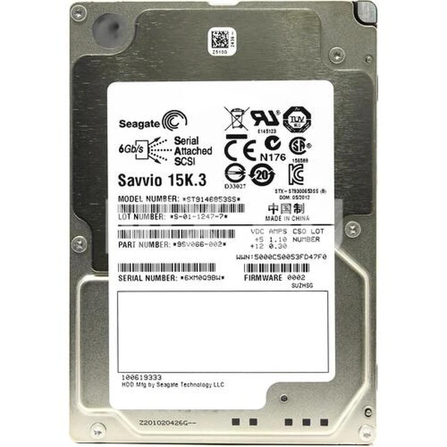 Серверный жесткий диск Seagate Savvio ST9146853SS 2,5 SFF, 146 ГБ, SAS