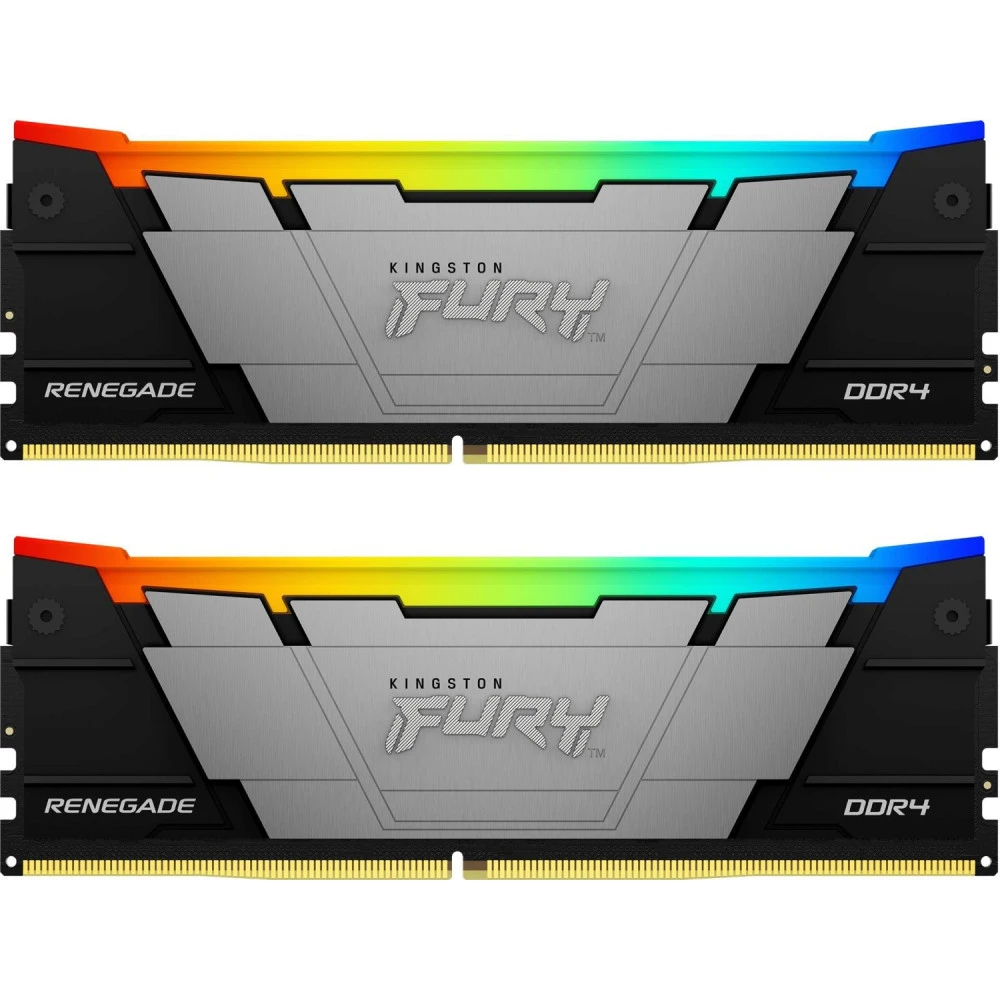 ОЗУ Kingston Fury RGB KF432C16RB2AK2/64 DIMM, DDR4, 64 Гб (2 х 32 Гб), 3200 МГц