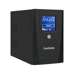 Источник бесперебойного питания ExeGate Power Smart ULB-650.LCD.AVR.1SH.2C13 EX292769RUS Линейно-интерактивные, Напольный (Tower), 650 ВА, 360 Вт