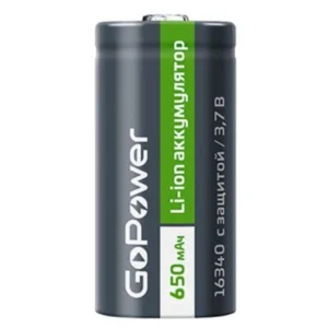 Батарейка GoPower 16340 PK1 3.7V 650mAh 00-00024375