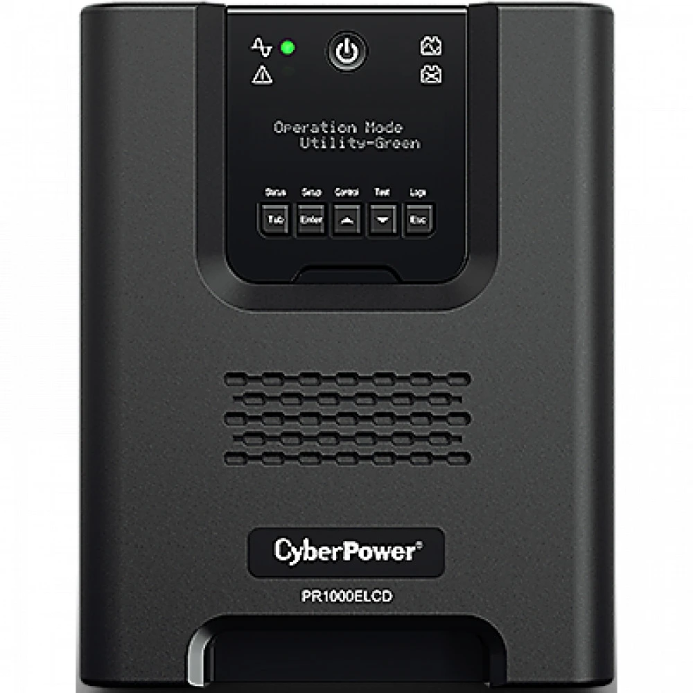 Источник бесперебойного питания CyberPower PR1000ELCD Линейно-интерактивные, Напольный (Tower), 1000 ВА, 900 Вт