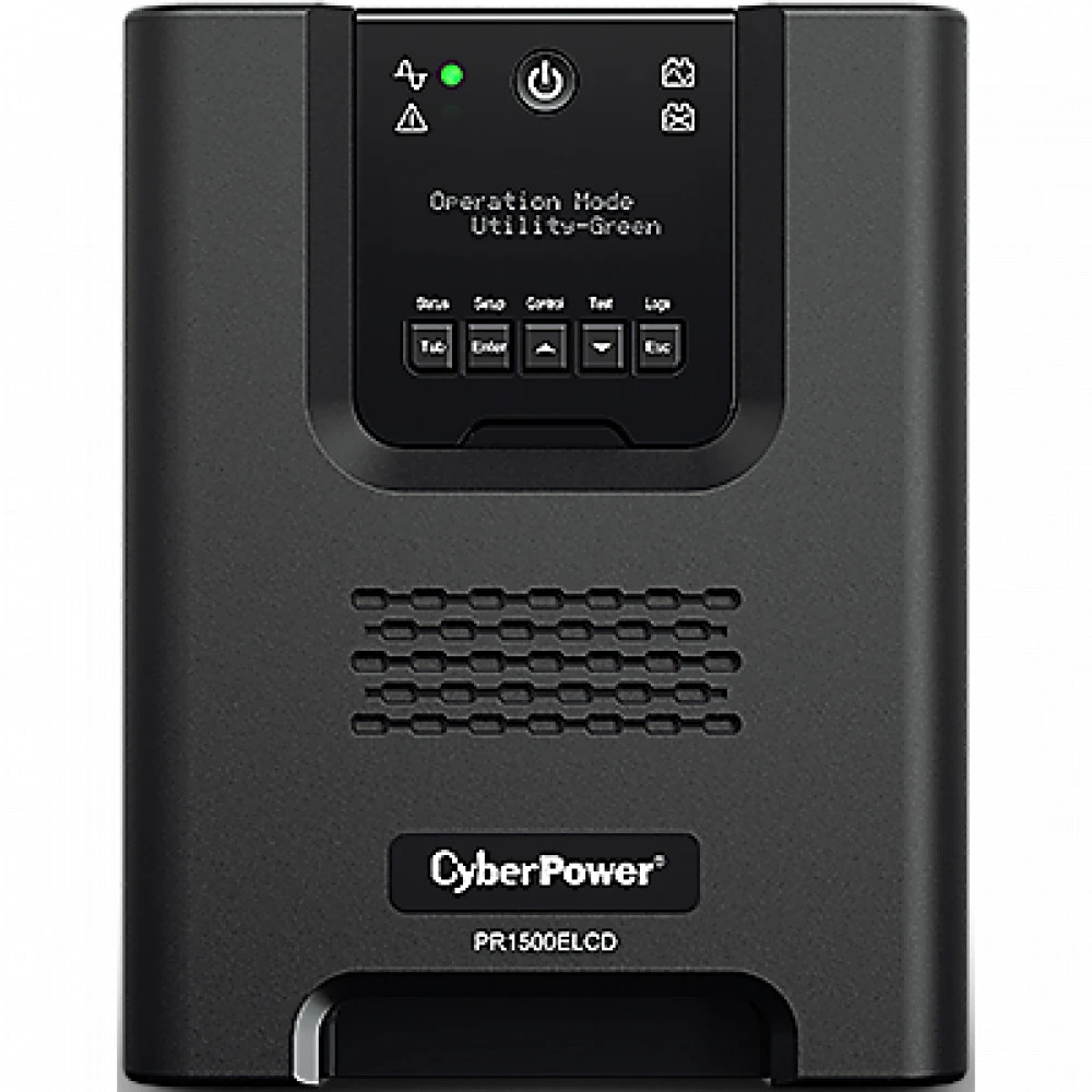 Источник бесперебойного питания CyberPower PR1500ELCD Линейно-интерактивные, Напольный (Tower), 1500 ВА, 1350 Вт