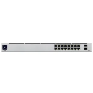 Коммутатор Ubiquiti USW-16-POE-EU 1000 Base-TX (1000 мбит/с), 2 SFP порта