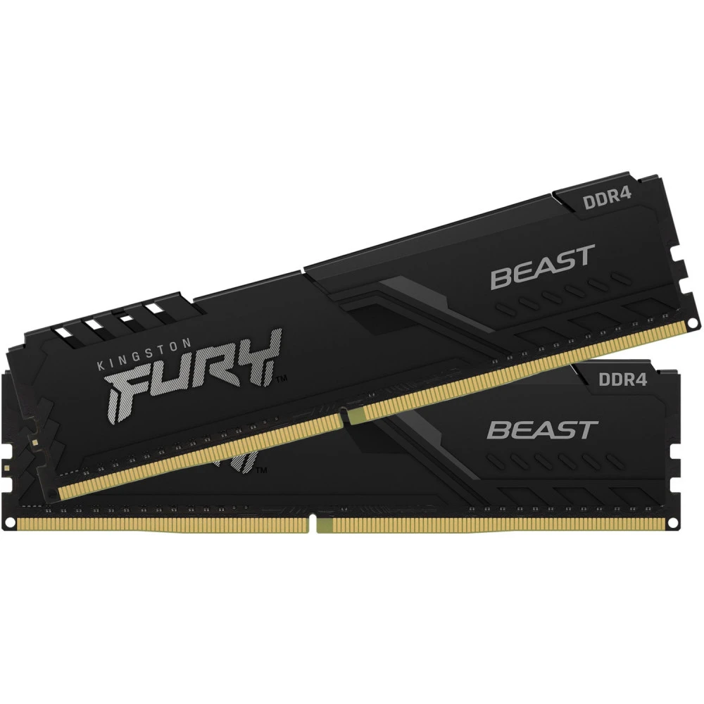 ОЗУ Kingston Fury Beast KF436C18BBK2/64 DIMM, DDR4, 64 Гб (2 х 32 Гб), 3600 МГц