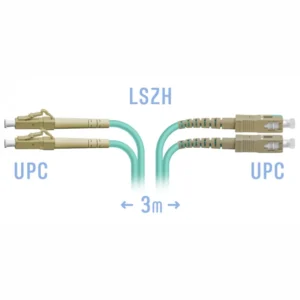 Оптический патч-корд SNR SNR-PC-LC/UPC-SC/UPC-MM-DPX-3m