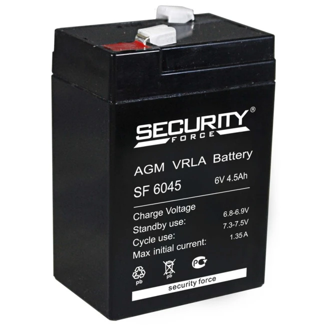 Сменные аккумуляторы АКБ для ИБП Security Force SF 6045 6 В