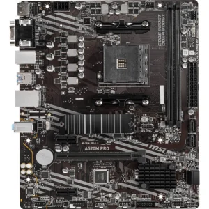 Материнская плата MSI A520M PRO Micro-ATX, AMD AM4