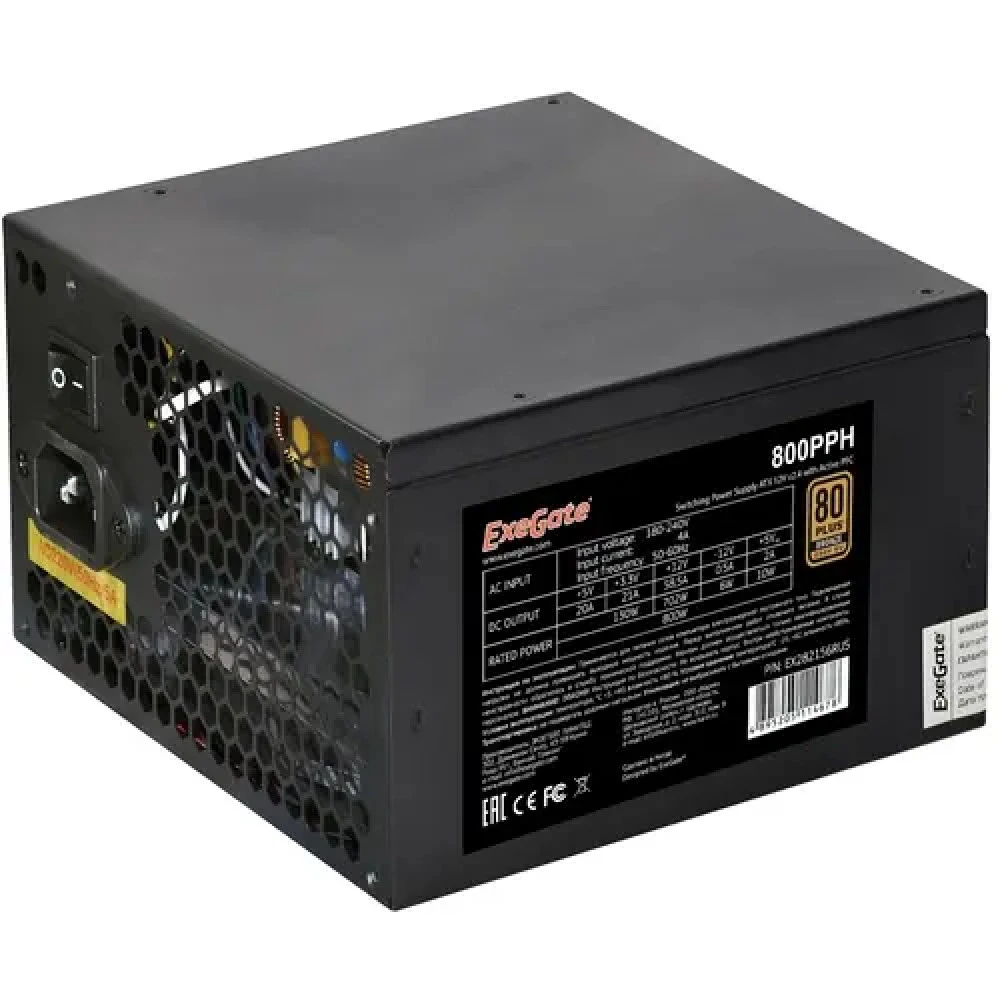 Блок питания ExeGate 800PPH OEM EX282156RUS-OEM-S 800 Вт