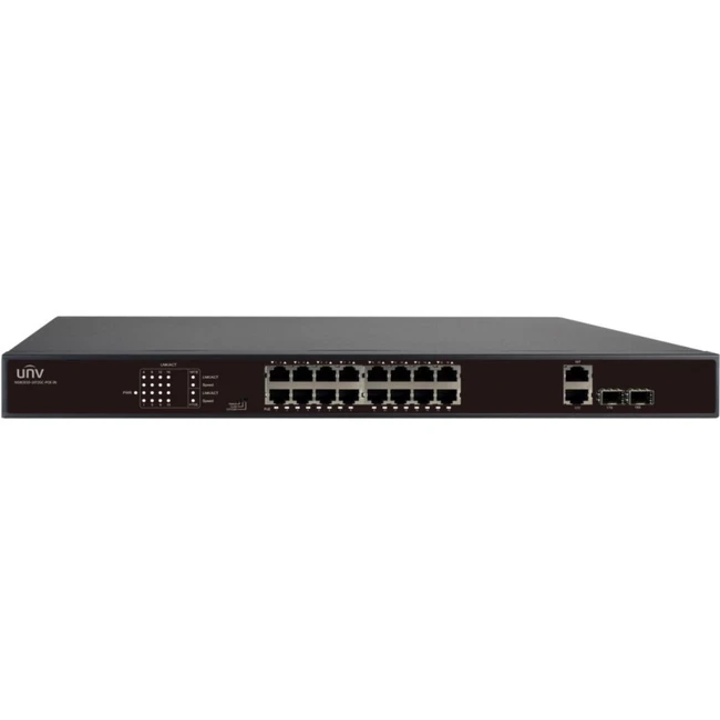 Коммутатор UNV NSW2010-16T2GC-POE-IN 100 Base-TX (100 мбит/с), 2 SFP порта