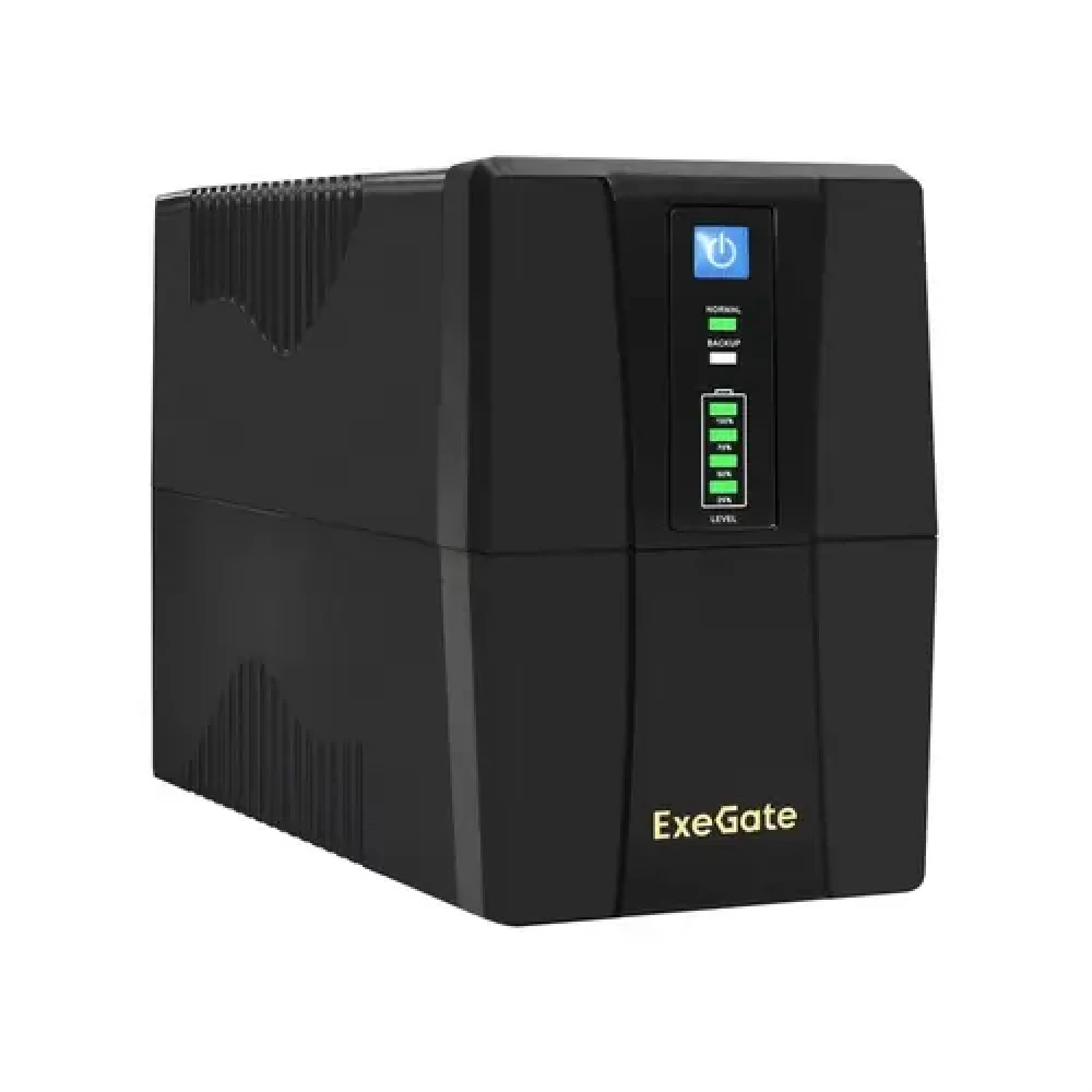 Источник бесперебойного питания ExeGate Power Back BNB-650.LED.AVR.4C13 EP285542RUS Линейно-интерактивные, Напольный (Tower), 650 ВА, 360 Вт