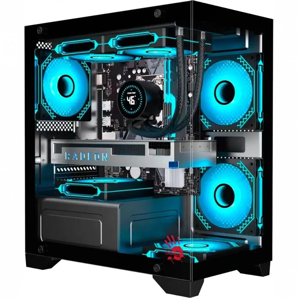Корпус Bloody BD-CC103 Black BD-CC103-BK Игровые, Mini-Tower