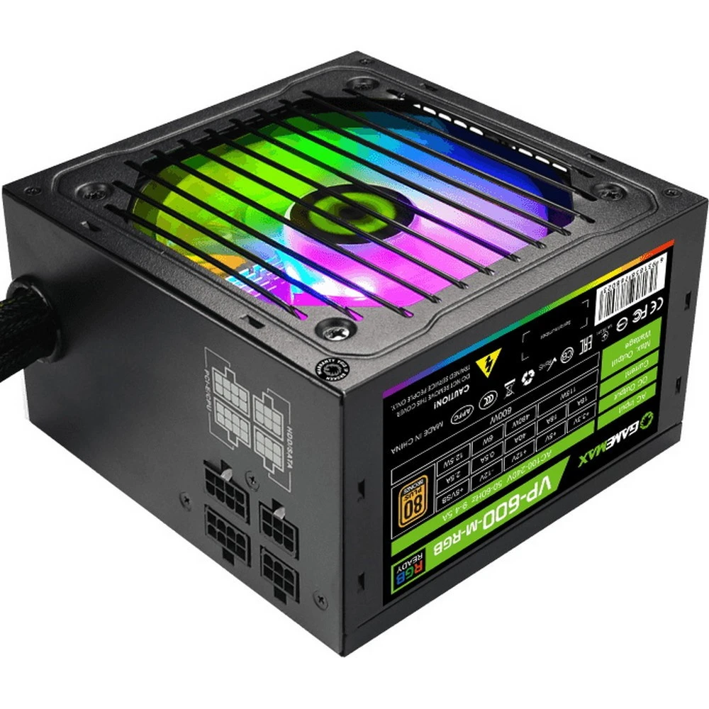 Блок питания GameMax 600W VP-600-M-RGB v2 600 Вт