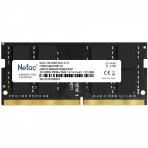 ОЗУ Netac 8 Гб NTBSD4N26SP-08 SO-DIMM, DDR4, 8 Гб, 2666 МГц