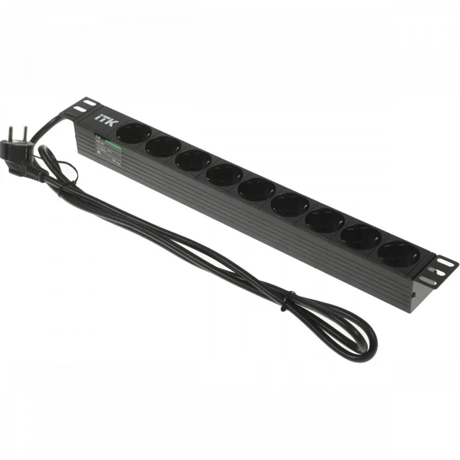 Аксессуар для серверного шкафа ITK PDU 9 розеток DIN49440 (нем. cтанд.) PH22-9D1