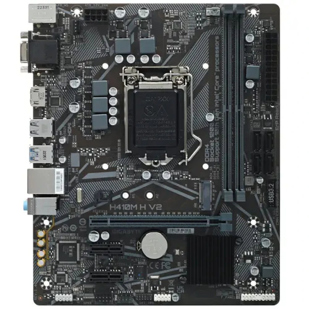 Материнская плата Gigabyte H410M H V2 Micro-ATX, LGA 1200