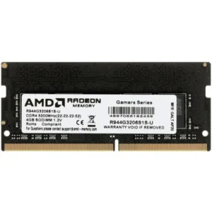 ОЗУ AMD Radeon R9 [R944G3206S1S-U] SO-DIMM, DDR4, 4 Гб, 3200 МГц