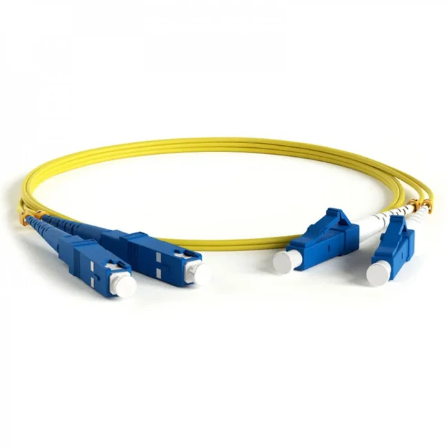 Оптический патч-корд Hyperline FC-D2-9-LC/UR-SC/UR-H-25M-LSZH-YL