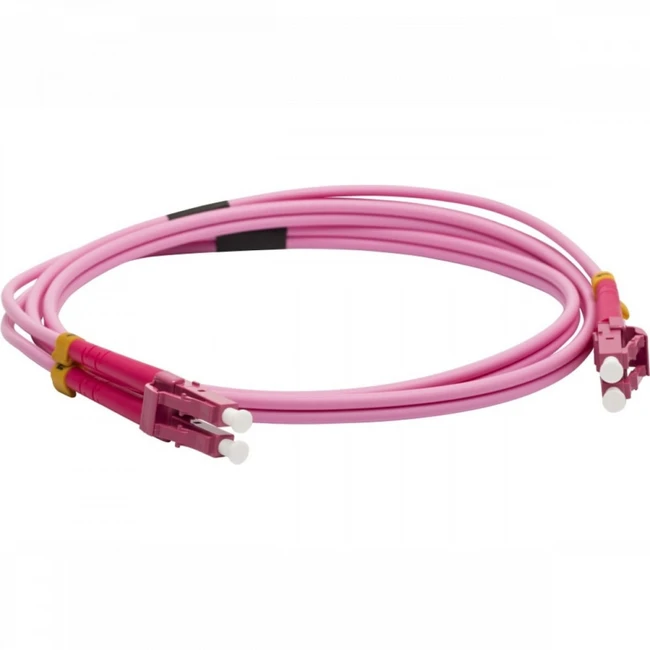 Оптический патч-корд LANMASTER LAN-2LC-2LC/OM4-1.0