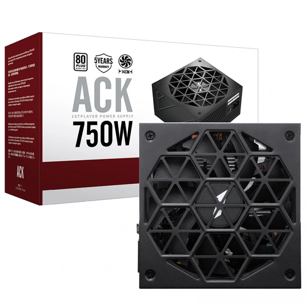 Блок питания 1STPLAYER HA-750AC2-BK 750 Вт