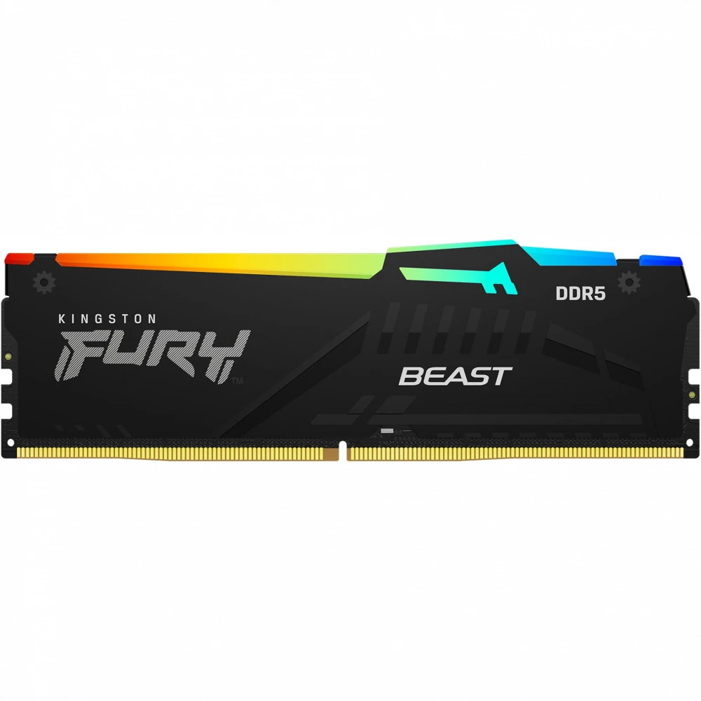 ОЗУ Kingston Fury Beast RGB 16 ГБ KF552C40BBA-16 DIMM, DDR5, 16 Гб, 5200 МГц