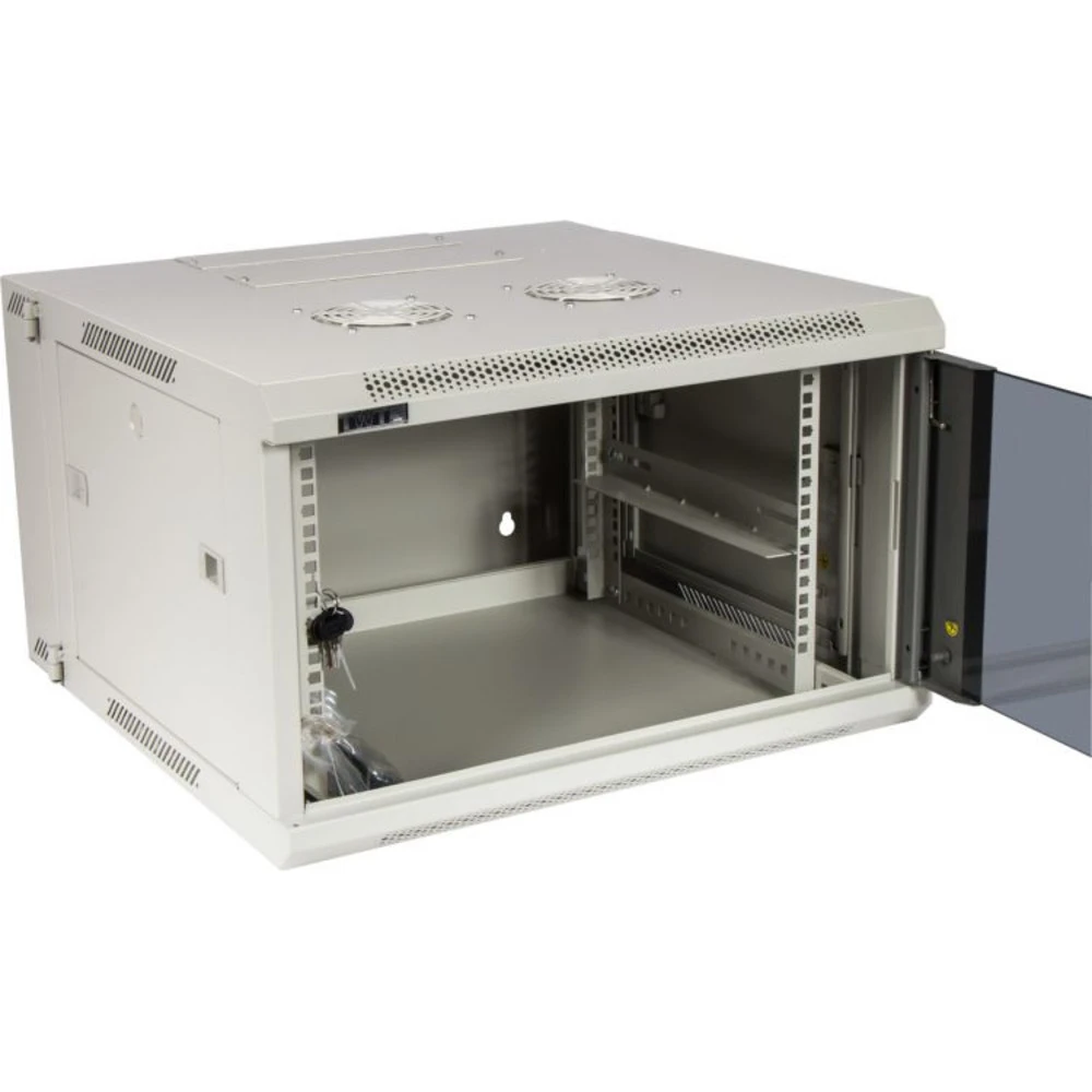 Серверный шкаф TWT Шкаф настенный серии Pro, 3-секционный, 9U 600x600 TWT-CBW3G-9U-6x6-GY